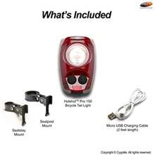 Cygolite Hotshot Pro - Mode de luz Trasera para Bicicleta de 200 y 150 lúmenes, Esti de Montaje Duro y Flexible, 6 Modos de Noche y día, velocidades de Flash sintonizables por el Usuario,(150 lúmenes [tipo de montaje duro]) - Tipo 1 - Ver 8