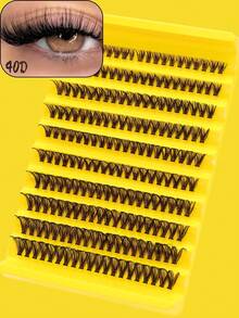 600PCS 30D+40D+80D Clusters Lash – Thick & Fluffy Eyelashes, D Curl, 0.31–0.63inch, Individual DIY Lash Extensions, Soft & Natural Wispy Lashes, Perfect For Halloween, Thanksgiving, Christmas & New Year's, Lash Clusters, Eyelash Clusters, Individual Eyelashes, Lashes, Fake Lashes, Beauty & Health - Black - View 15