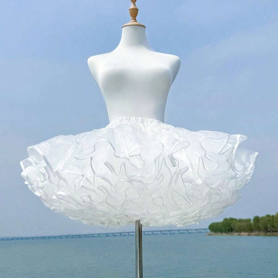 新款女式超蓬松衬裙，万圣节、圣诞节、分层穿着的服装