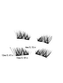 1 Paar dicke Kreuz-Einzelmagnete zum einfachen Tragen in einer luxuriösen Box für Wimpernverlängerungen