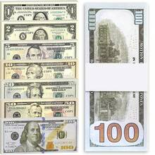 20 个 3cm * 1.5cm 微型纸盘 100 美元和 1 包 100 张常规尺寸纸 1$/2$/5$/10$/20$/50$/100$ 美元钞票，5/10/20/50/100/200/500 美元钞票新年装饰道具纸，假钱美元钞票新年礼物，美元情人节花束道具纸，节日礼物，派对道具纸，影视道具纸，拍摄道具纸，美元钞票道具纸是展示财富的最佳道具 - 彩色 - 查看 2
