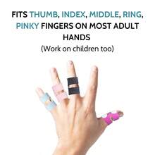 4Pcs Color Thumb Finger Splint, Finger Splints, Finger Brace, Injured Mallet Finger, Broken Fingers Straightening, Or Support Fingers, Suitable Thumb, Index, Middle, Ring, Pinky Finger - 彩色 - 查看 3