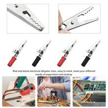 WMYCONGCONG 22 PCS Metal Alligator Clips Electrical  Clamps With Plastic Hands Red Black Kit - Redblack - View 5