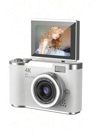 自动对焦 48MP 4K 人脸检测 2.4 英寸翻转显示屏 16 倍变焦可充电电池 袖珍影院数码紧凑型摄像机