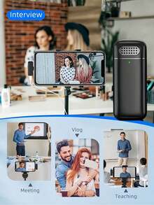 SIYAA 专业无线领夹式麦克风，具备自动配对技术、24小时充电盒和双重降噪功能 | 即插即用领夹式麦克风，兼容和PC，非常适合采访、ASMR、在线课程、Vlog、直播等应用场景。 - Lightning - 查看 12