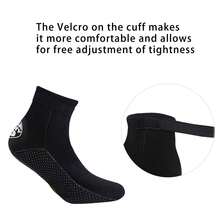 scubadonkey A Pair Of Thick Diving Socks Suitable For Both Men And Women; Mid Length Autumn And Winter Swimming Socks; Water Surfing And Snorkeling Socks; Seaside Soft Bottom Beach Socks - Black - View 6