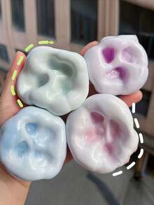 4pcs Super Fun Adult Decompression Squishy Glutinou Rice Squishy Fidget Toys, Elastic Mochi Balls, Press Slowly To Rebound And Change Color, Handmade Glutinous Rice Balls, Novel Toys, Suitable For Office Entertainment, Birthdays, Holiday Parties, Perfect Thanksgiving, Easter, Halloween, Christmas Gifts,Suitable For Ages 14+ - Multicolor - View 11