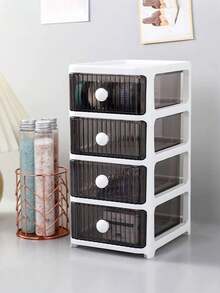 1 件/桌面抽屉整理架，多层化妆品展示架，大容量防尘抽屉整理架，办公用品整理，文具，化妆品收纳，适用于家庭、学校、办公室、梳妆台展示架、家居装饰、房屋装饰、卧室装饰、秋季装饰、节日装饰。 - 黃色 - 查看 6