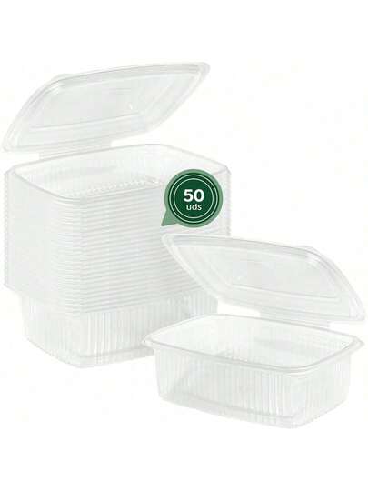 Contenitore in plastica rettangolare riutilizzabile in polipropilene molto resistente con coperchio a cerniera 250cc/375cc/500cc/750cc/1000cc/1500cc/2000cc a scelta Trasparente uso alimentare MAXI Qualità di fiducia quantità assortite a scelta prezzi diversi