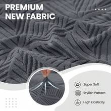 YSTYLE Chair Covers With Backrest 2/4/6 Pieces, Stretch Chair Covers, Living Room Kitchen Chair Covers, Universal Cat Scratch-Resistant Chair Cover, Modern Stain-Resistant Chair Cover - Light Grey - View 5