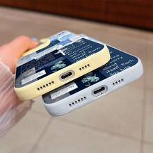 Unisex Phone Case, Stylish & Eye-Catching Christian Scripture Art Pattern Design | Compatible With IPhone 16 Pro | Sweat-Resistant & Non-Slip, Durable & Fade-Resistant - Blue - View 4