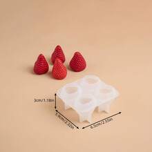 1pc 3D Strawberry Silicone Candle Mold - DIY Handcraft, Suitable For Wedding, Birthday Gift, Soap, Cement And Resin Injection, Candle Mold Aromatherapy Mold
