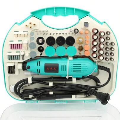 Juego de amoladora eléctrica, máquina de grabado eléctrica, mini máquina de grabado, microtaladro manual, amoladora eléctrica pequeña, pulido y rectificado.