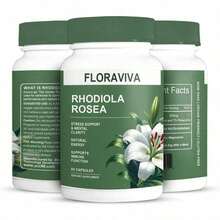 Cápsulas de Rhodiola Rosea de Floraviva - 3 piezas - Ver 12