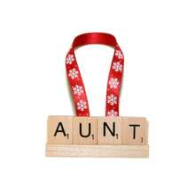 DHandmade Aunt Christmas Ornament Auntie Gift Present Tia Baby Reveal Pregnancy Announcement Stocking Stuffer New Sister Birthday Family - như hình ảnh - Xem 6