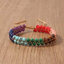 7 Chakras Anklet For Women, Yoga Sport Accessory, Beach Holiday Surfing Bracelet With Lapis Lazuli, Amethyst, Carnelian Beads Jewelry