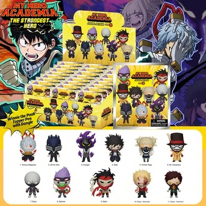 Crunchyroll 1PC Officially Licensed Series6 Key Chain Blind Bag Mystery Anime Figure Mini Adorable Random Cartoon Merch Cute Anime Character Bulk Statue Surprise Gift Collectible Ornament Back To School