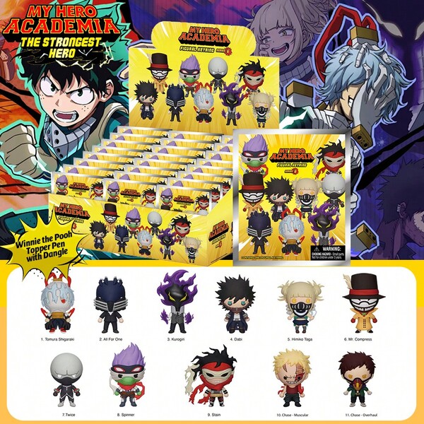 Crunchyroll 1PC Officially Licensed Series7 Key Chain Blind Bag Mystery Anime Figure Mini Adorable Random Cartoon Merch Cute Anime Character Bulk Statue Surprise Gift Collectible Ornament Back To School