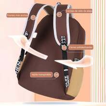 Mochila escolar multifuncional de estilo capibara para niños, linda y con gran capacidad - Estilo Ⅰ - Ver 10