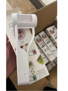 Affettatrice manuale per frutta - Lame in acciaio inossidabile, forma quadrata portatile, per uva, fragole e ciliegie - Affettatura rapida, senza elettricità, affettatrice per frutta, utensile da cucina moderno