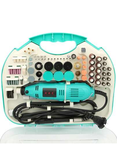 Juego de amoladora eléctrica, máquina de grabado eléctrica, mini máquina de grabado, microtaladro manual, amoladora eléctrica pequeña, pulido y rectificado.