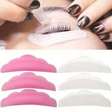 5pcs Silicone Eyelash Curler Pads, Eyelash Lift Shields, 3D Eyelash Curler Accessories, Applicator Tools