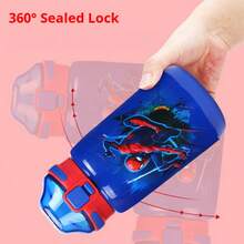 1pc 500ml Stainless Steel Insulated Tumbler, Leak-Proof, With Straw Or Direct Drinking, Large Capacity, Portable For Home Or Travel