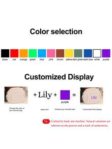 1 pieza, Bolso de tote de gran capacidad con artesanía bordada, bolso de tote personalizado, portátil, transpirable, bolso para laptop, bolso escolar, bolso cruzado, diseño de bolsillo externo, asas extendidas y reforzadas, sorpresa de Navidad, regalo de Navidad, Feliz Navidad, regalo para dama de honor, regalo de la novia, fiesta de despedida de soltera, Día de San Valentín, Halloween, Navidad, Acción de Gracias, cumpleaños, regalos de temporada de regreso a casa, Día de San Nicolás, bolso de tote de alta gama personalizado