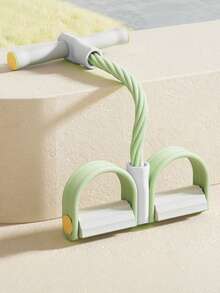 1 Stück Mini Multifunktions-Fußpedal-Zugvorrichtung Bauchmuskeltrainer für Zuhause, zum Schlankhalten Bauch-Yoga-Fußzugseil