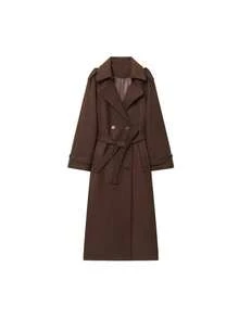 DEEKA Autumn/Winter New Women's Fashion Classic Double-Breasted Windbreaker Coat - Brown - View 4