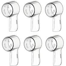 6 Pack Dustproof Toothbrush Heads Cover Case Compatible With OB IO Series Pro 1000 1500 5000 7500 Electric Toothbrushes, Protective Travel Cap For Brush Heads, Keeps Bristles Clean, Hygienic Storage, Durable Travel-Friendly Design, Fits Most Head Sizes, Prevents Debris, Ideal For Home, Dorm, And Office On-The-Go, Great For Daily Use And Shared Routines, Convenient For Family Care And Personal Oral Hygiene Maintenance, Enhances Travel Convenience And Organization, Premium, Practical, And User-Friendly Accessory Choice For Clean, Fresh Experiences - Multicolor - View 12