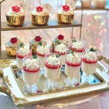 10/20/40/120pcs Dessert Cups, 120ml/4oz Round Transparent Dessert Cups, Reusable For Wedding Party DIY Desserts, Pudding, Mousse, Appetizers, Cakes - Transparent - View 7