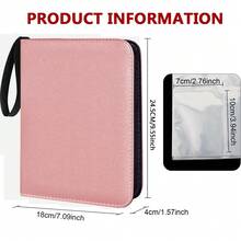 Bìa đựng thẻ bóng chày 400 ngăn – Album thẻ giao dịch 4 ngăn với 50 ngăn đựng, hộp đựng thẻ cho MTG, – Quà tặng cho bé trai, bé gái, nhà sưu tập - Nhiều màu - Xem 4