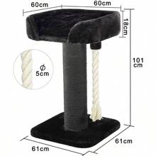 101CM Cat Scratching Post Pole Climbing Frame Scratcher With Rope