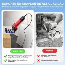 Soporte De Amoladora Angular Para Corte De Chaflán, Herramienta Para Biselar Baldosas De 45 Grados, Soporte De Amoladora Angular Con Manguera, Herramienta De Corte De Azulejos De Cerámica De 45 Grados, Soporte De Amoladora - Plateado - Ver 3