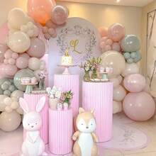 16 件复古粉色和绿色气球，金属金色，五彩纸屑乳胶气球适用于复活节、丛林、圣诞节、花卉、仙女、男孩、女孩、儿童生日、婴儿洗礼派对装饰 - 彩色 - 查看 5