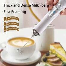 USB Rechargeable Electric Milk Frother, 3-Speed Mini Milk Foamer Drink Mixer For Coffee, Matcha, Latte, Cappuccino, Hot Chocolate, 600mAh - Multi-color Milk Frother - View 3
