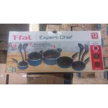 batería de cocina Tfal Xpert Chef 12 piezas, Fabricada con aluminio de alta durabilidad, asegura una distribución uniforme del calor, lo que resulta en cocciones precisas y eficientes - Azul - Ver 3