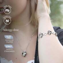 Infinity Love Heart Bracelet Birthstone Bracelets For Women With Healing Crystals AllergyFree Jewellery For Women With Gift Box SilverTone Link Charm Bracelet 7inch Chain 2inch Extender