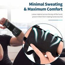 Wrist Support Brace, Adjustable Compression Wrist Guard To Relieve Carpal Tunnel Syndrome, Suitable For Left And Right Hands - Black - View 8