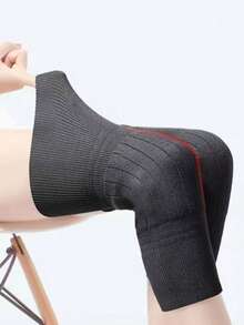 1 Pair Extra Long & Thick Knee Pads, Winter Warm Leg Warmers, Knee Joint Protector For Men & Women, Elderly & Middle-Aged, Long Knee Sleeve Warmers