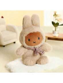 1.ª generación VIPO Miffy Pose sentada Caja ciega Charm, Accesorio de peluche de conejo con licencia oficial, 6 ediciones regulares + 1 edición oculta (Mayer), Colores de macarrón pastel (melocotón rosa/blanco leche/limón amarillo/azul estrella/lavanda/verde menta), Material de peluche suave, Incluye cordón para llavero, Decoración para bolso, teléfono, llaves, Regalo coleccionable para fans de Miffy, Adorno de dibujos animados de cruzada