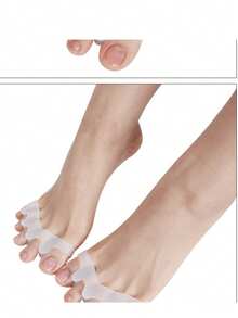 升级版：柔软有弹性的新产品【采用硅胶趾间分离器分离脚趾】硅胶趾间分离器男女通用，专为重叠和分离脚趾而设计。 - 彩色 - 查看 6