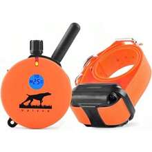 Educator Collar de entrenamiento para perros, control remoto, 100 niveles de estimulación, sensación de golpeo, luz nocturna, impermeable, recargable, 1 milla, negro(anaranjado, (Upland Orange) 1 Mile 1 Dog) - Tipo 7 - Ver 2