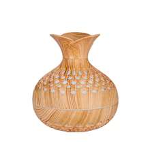 1pc Minimalist Floral Humidifier, 7-Color Hollow Creative Vase Shape, Light And Dark Wood Grain Colors, Suitable For Home, Bedroom, Living Room, Office, Car, USB Interface, Aromatherapy Mist Spray - Multicolor - View 10