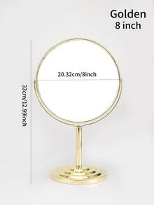 1/2个化妆镜，桌面简约大号公主镜，双面放大镜，适用于宿舍/梳妆台，化妆，价格实惠，房间装饰，梳妆台，旅行，卧室，化妆配件，镜子，化妆镜，价格实惠，圣诞礼物，化妆品，化妆工具，便宜货，礼物，女士礼物，圣诞礼物，赠品，旅行，便宜货，旅行必备 - 銀色 - 查看 23