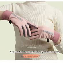 1 Đôi/Găng tay mùa đông cho nữ đi xe đạp, xe đạp, xe đạp, xe đạp giữ nhiệt, chống lạnh, chống gió, chống thấm nước, ấm áp, chạy bộ, trượt tuyết ngoài trời - Nhiều màu - Xem 5