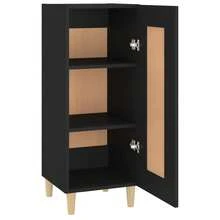 vidaXL Sideboard Schwarz 34,5x34x90 cm Holzwerkstoff