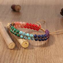 7 Chakras Anklet For Women, Yoga Sport Accessory, Beach Holiday Surfing Bracelet With Lapis Lazuli, Amethyst, Carnelian Beads Jewelry