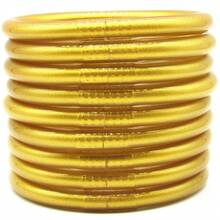 Set de 9 piezas de pulseras de silicona con encantos, pulseras de bangle a prueba de agua para mujeres - Multicolor - Ver 19